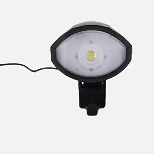 RYLAN USB Rechargeable Bike Horn and Light 140 DB with Light 3 Modes Super Bright 250 Lumens (Black)