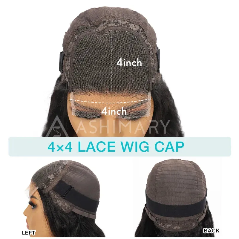 Salt and Pepper Short Bob Wigs Lace Front/ Closure Wigs Straight 10A Human Hair