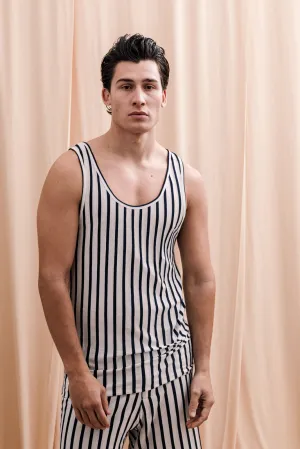 Sardinian Tank-Top Striped Blue