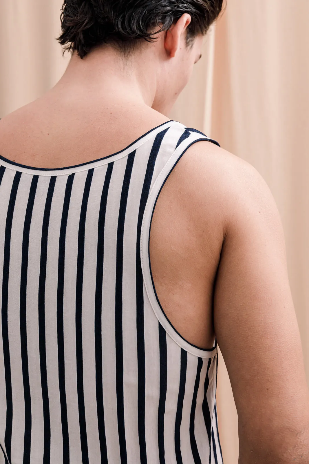 Sardinian Tank-Top Striped Blue