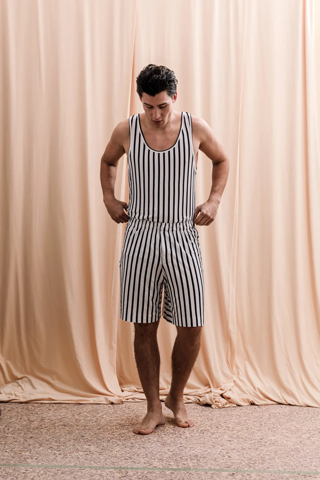 Sardinian Tank-Top Striped Blue
