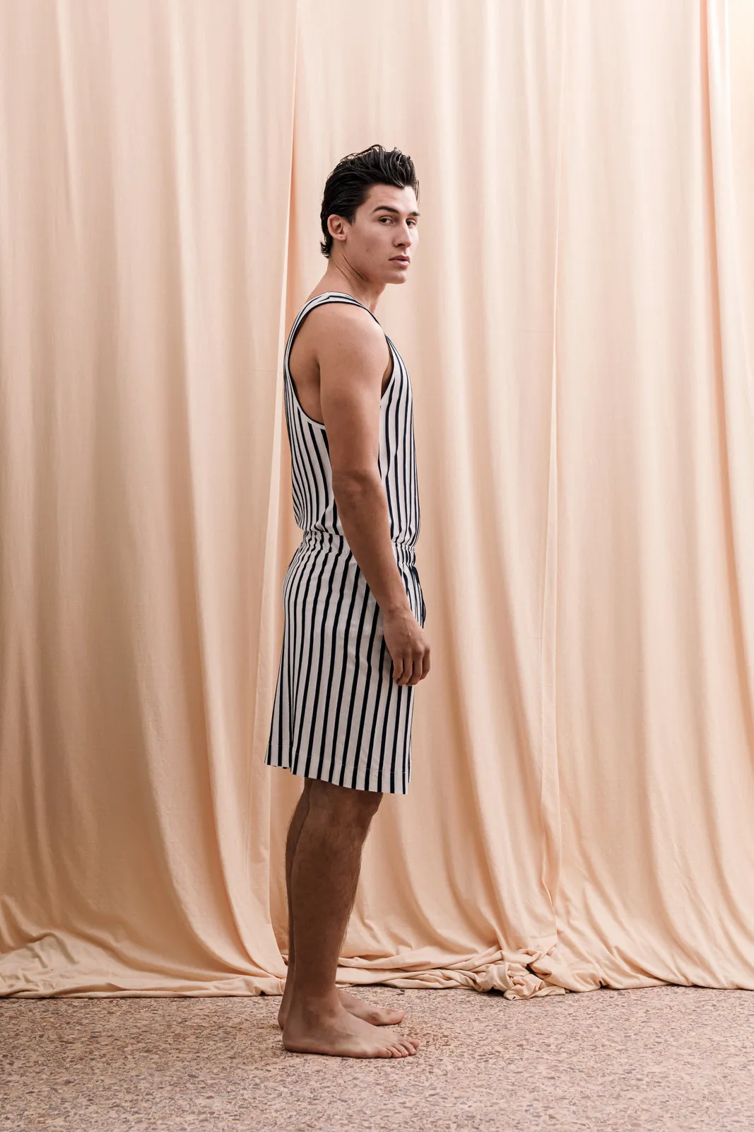 Sardinian Tank-Top Striped Blue