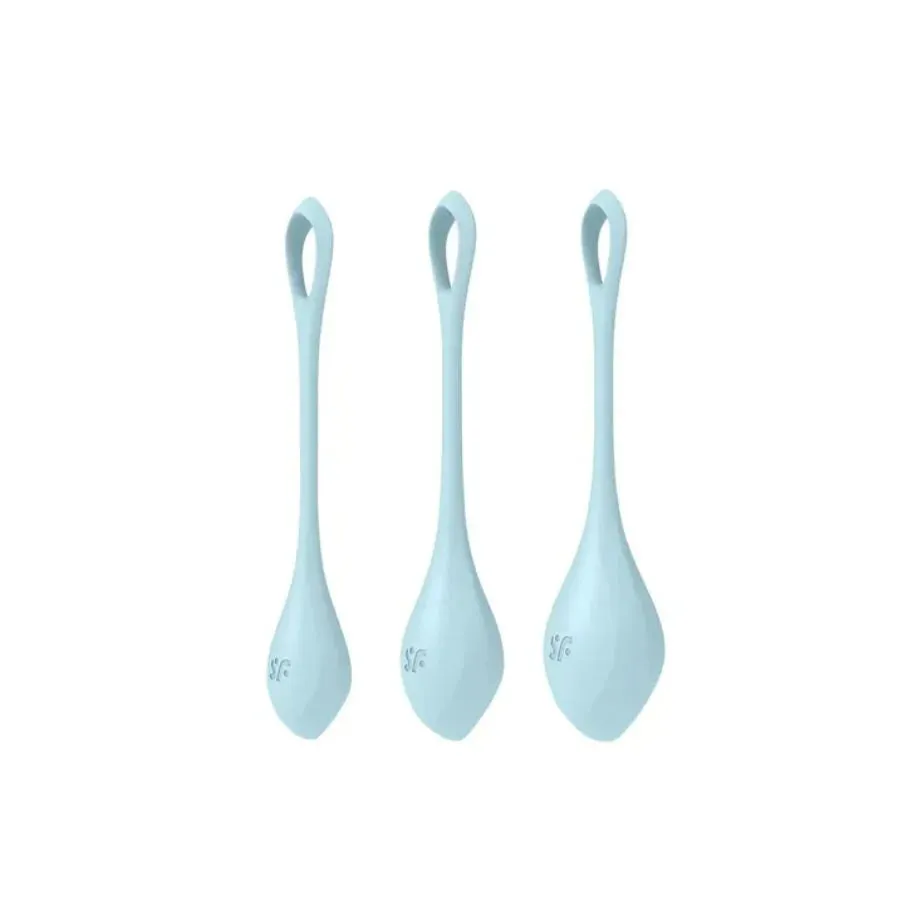 Satisfyer - Yoni Power 2 Balls Training Set – Light Blue