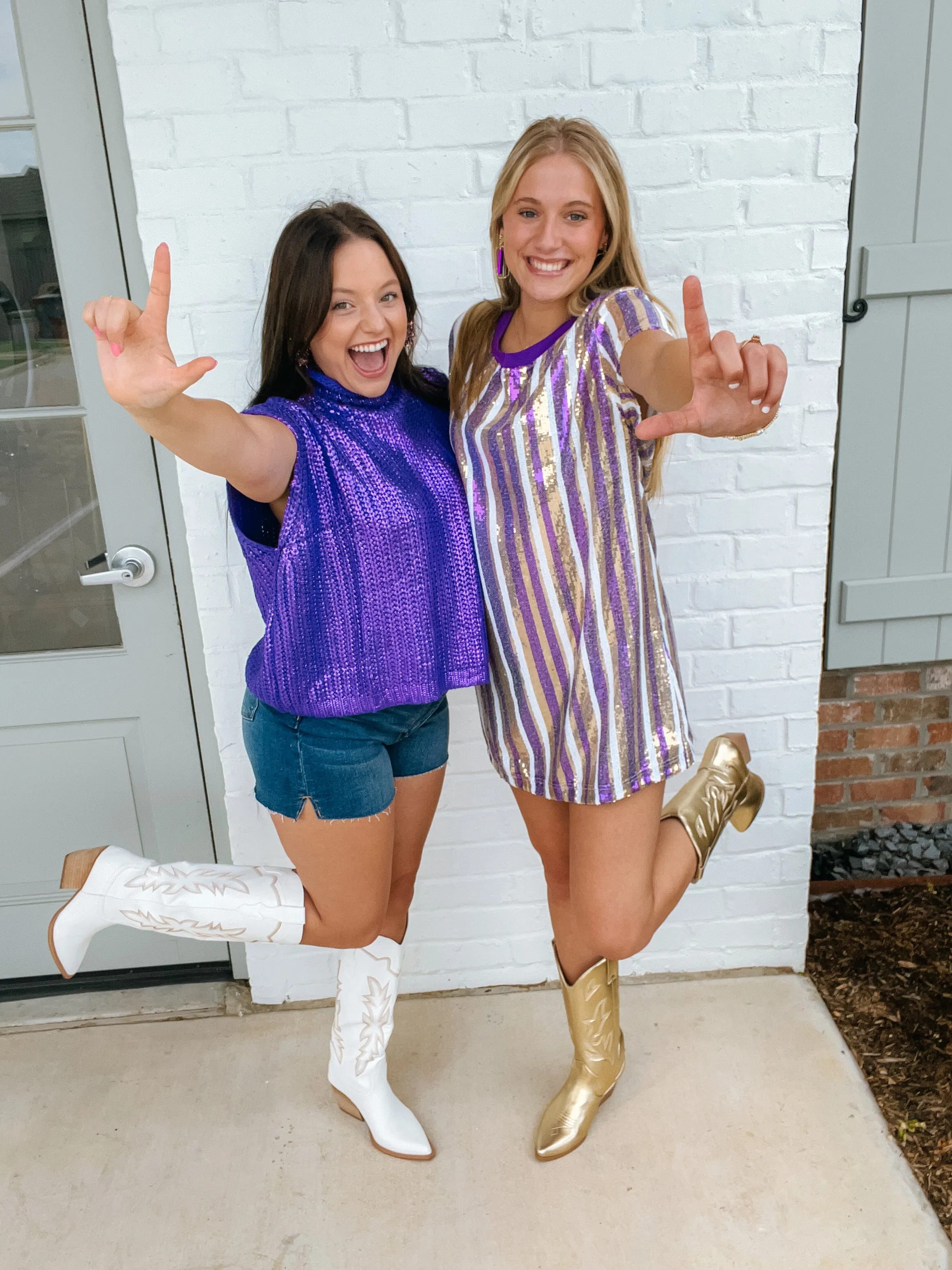 Sequin Stripe Gameday Dress