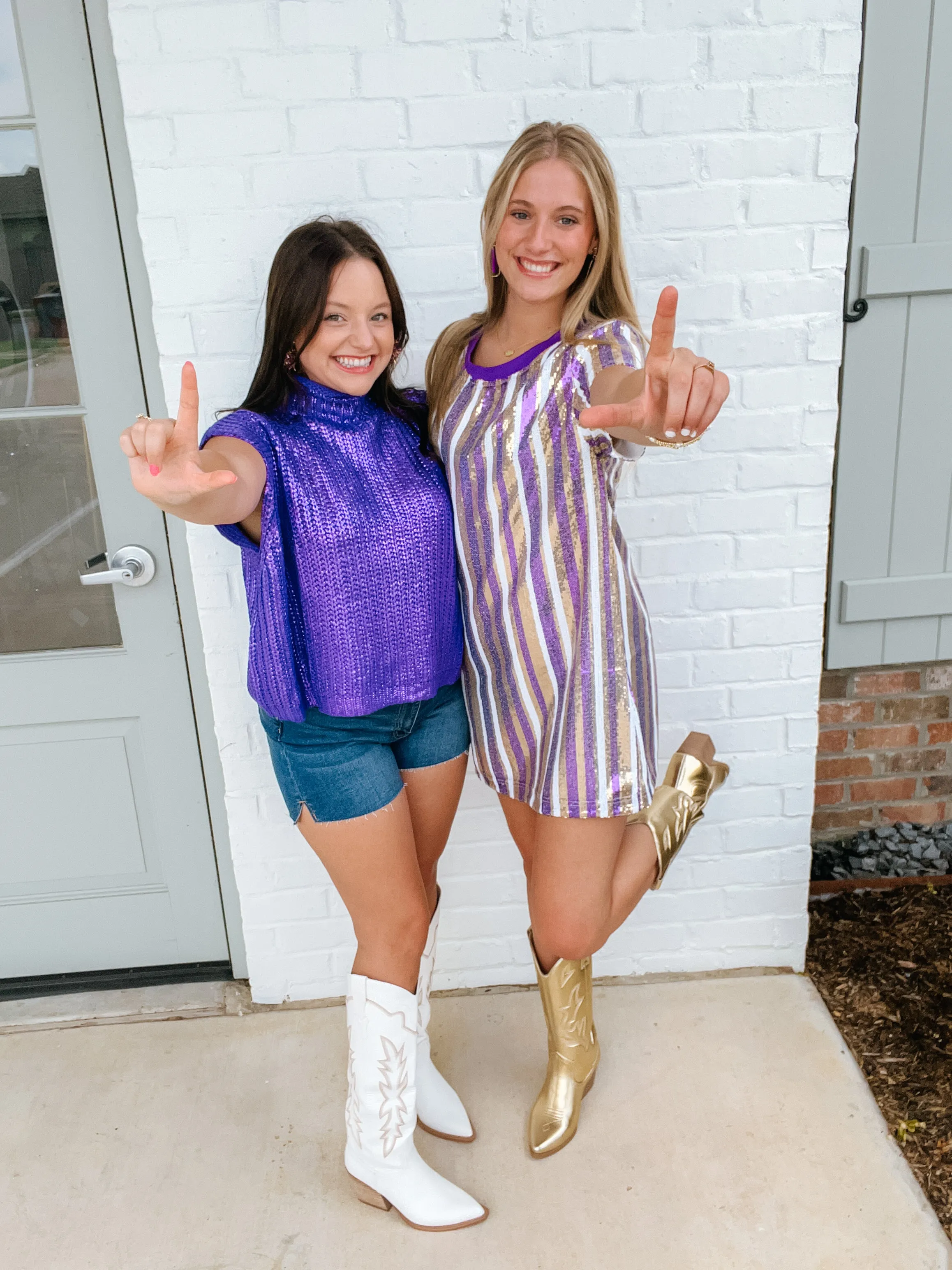 Sequin Stripe Gameday Dress