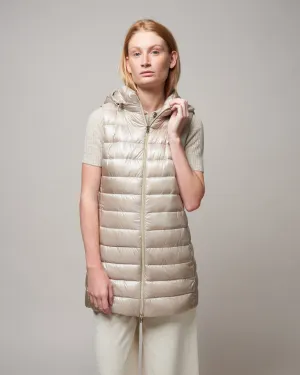 serena ultralight long vest - chantilly