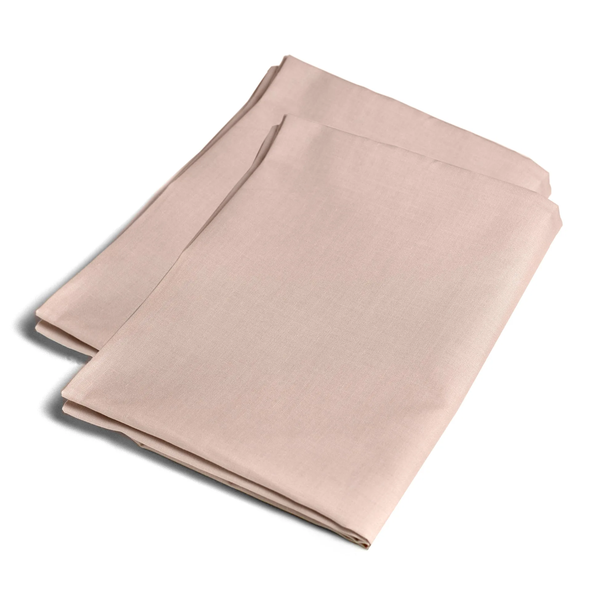 Serene Plain Dyed Pair of Housewife Pillowcases - Blush