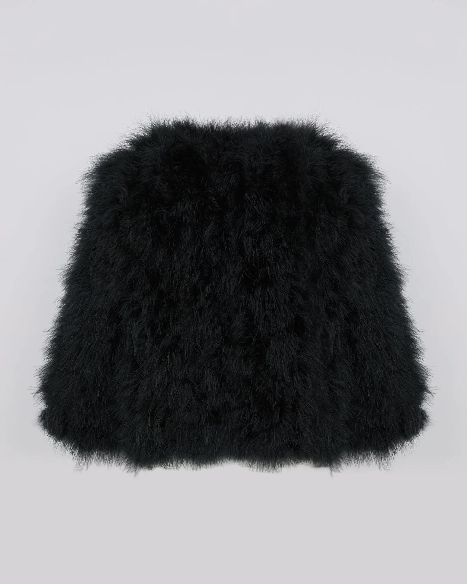 Short feather jacket