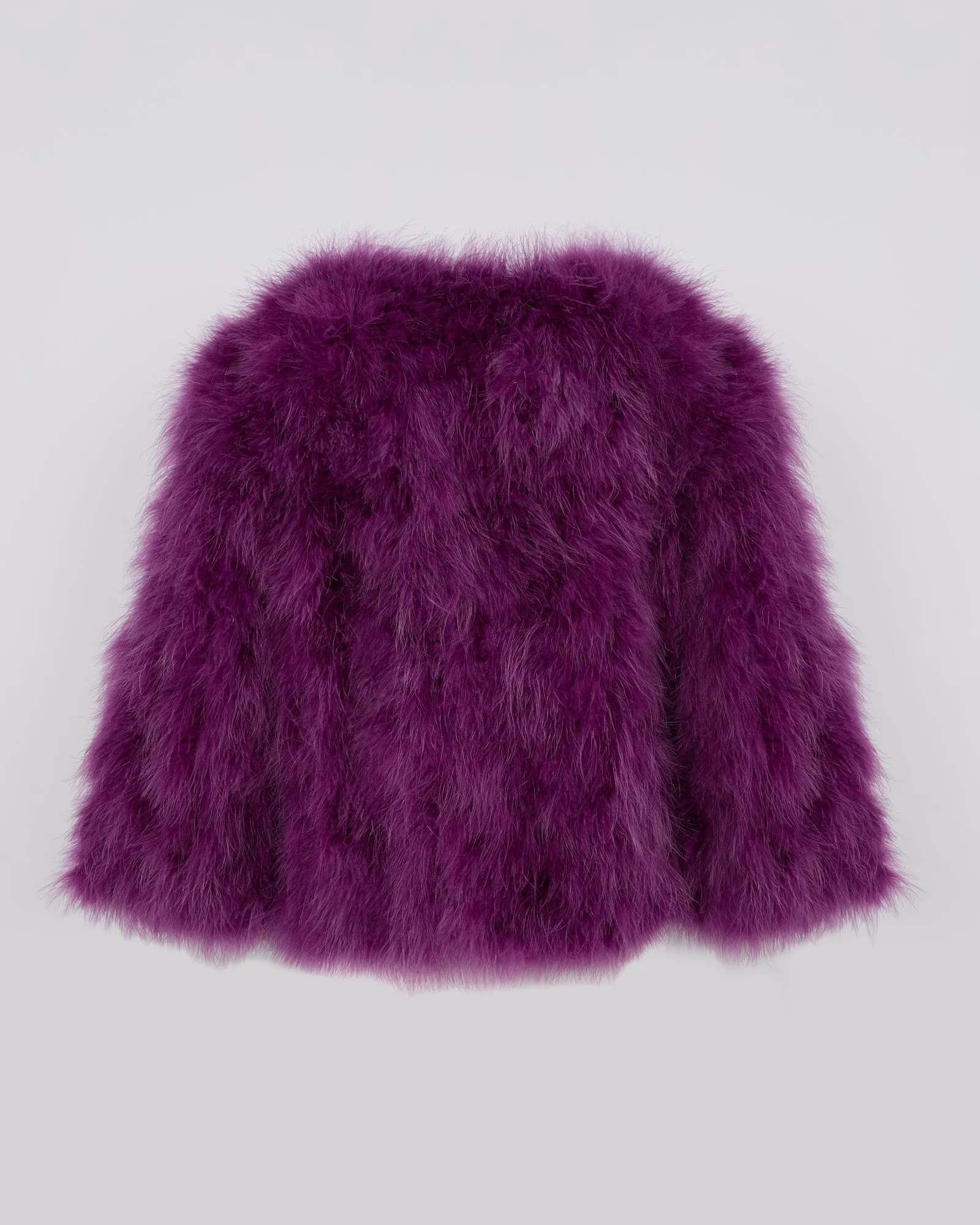 Short feather jacket