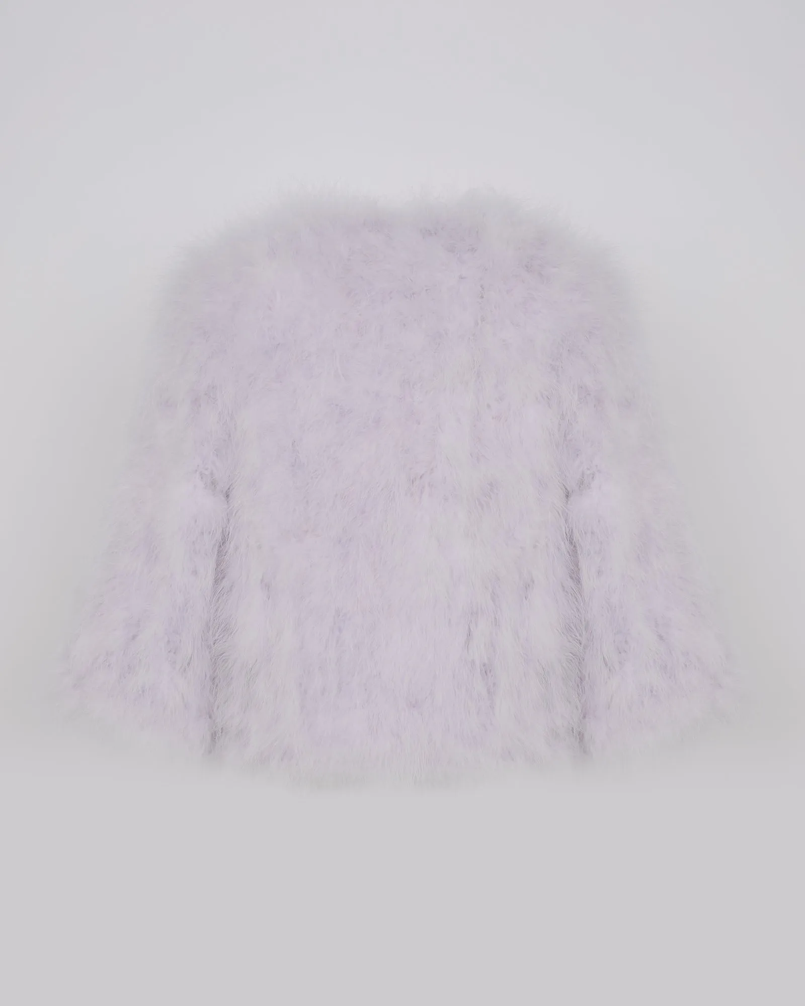 Short feather jacket