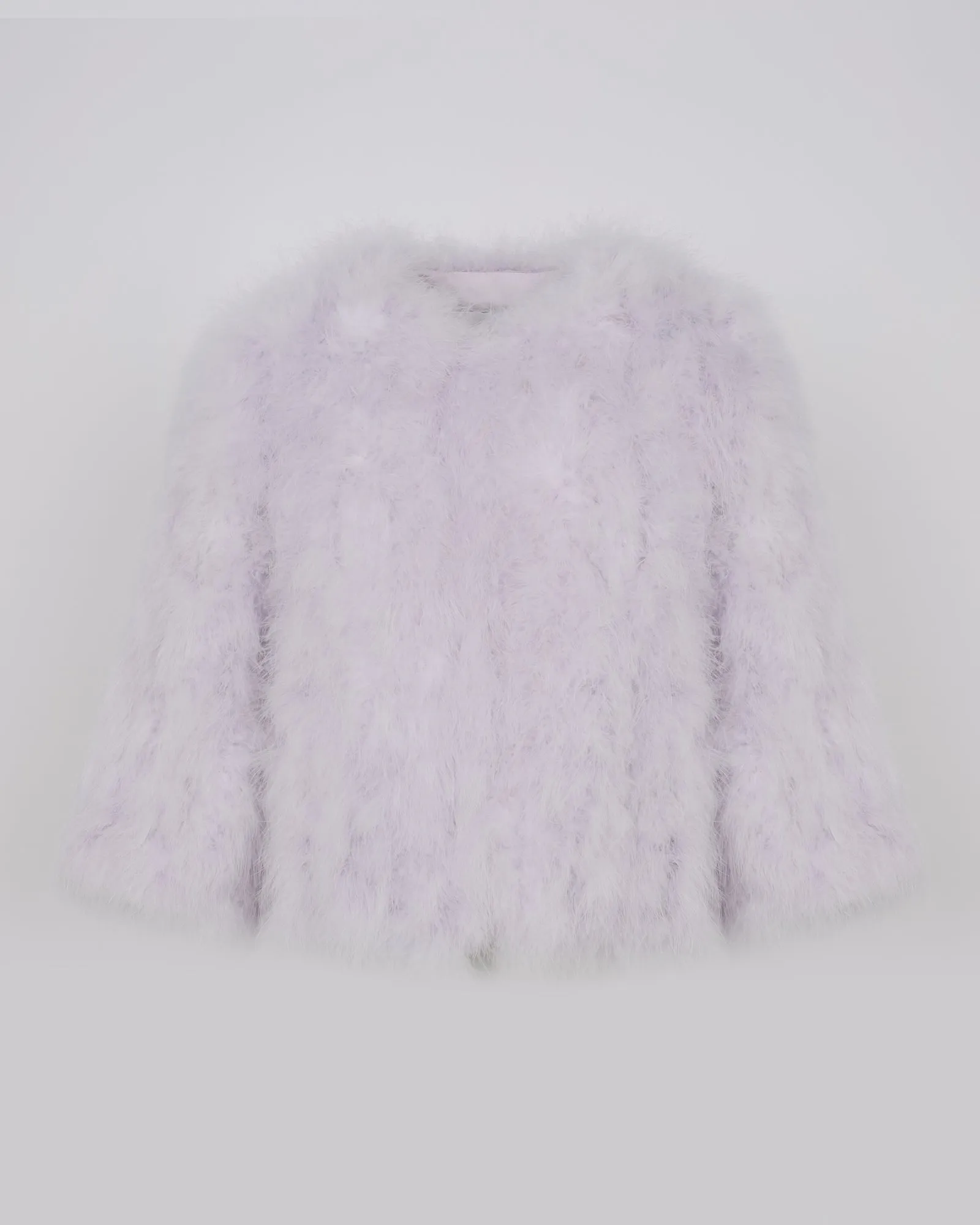 Short feather jacket