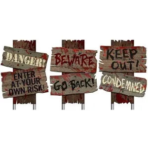 Signs Sidewalk Cemetery