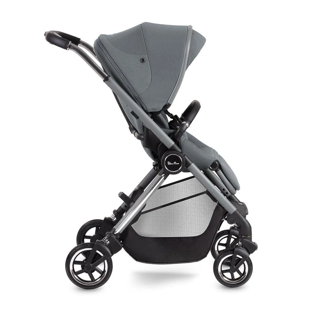 Silver Cross Dune Pushchair with Newborn Pod - Glacier