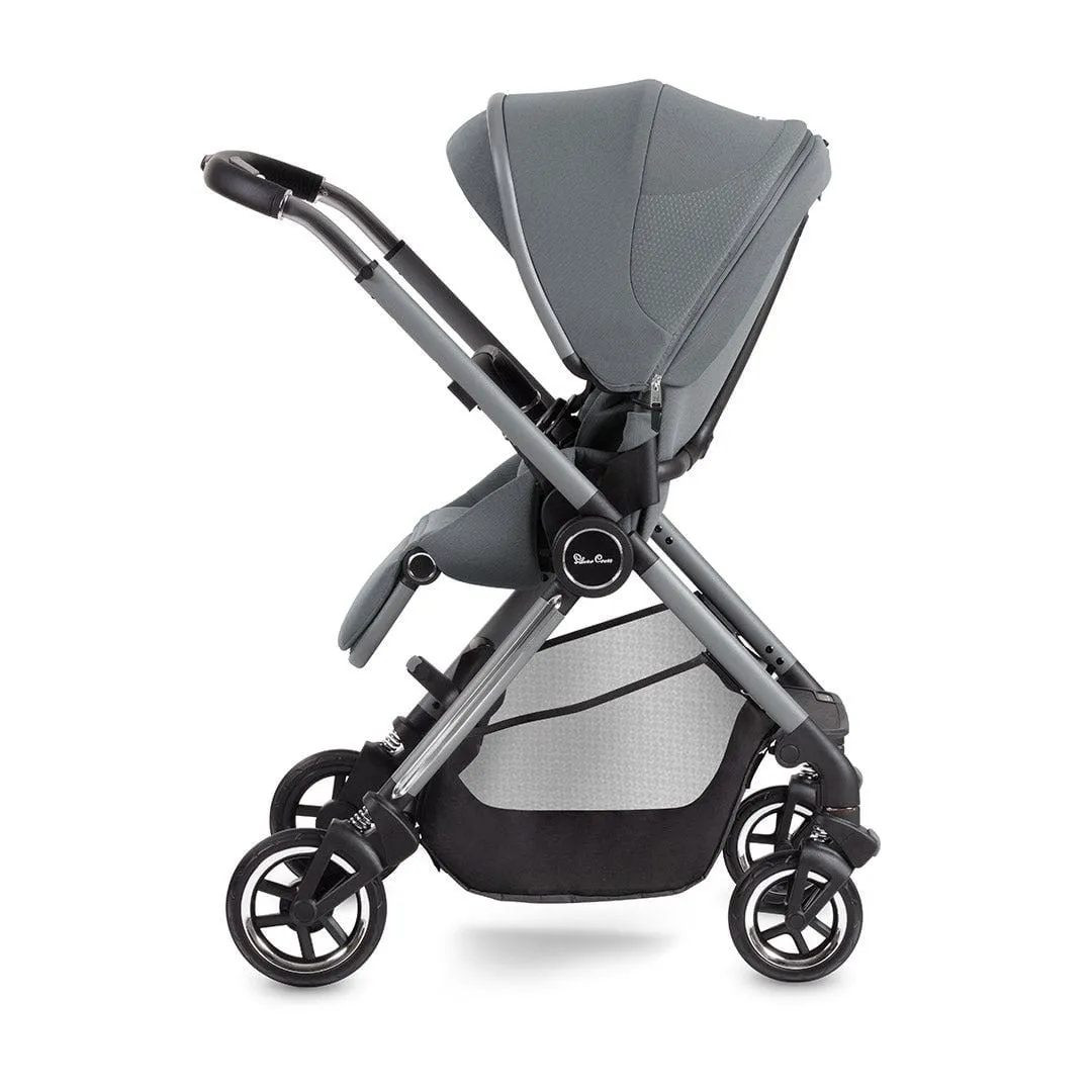 Silver Cross Dune Pushchair with Newborn Pod - Glacier