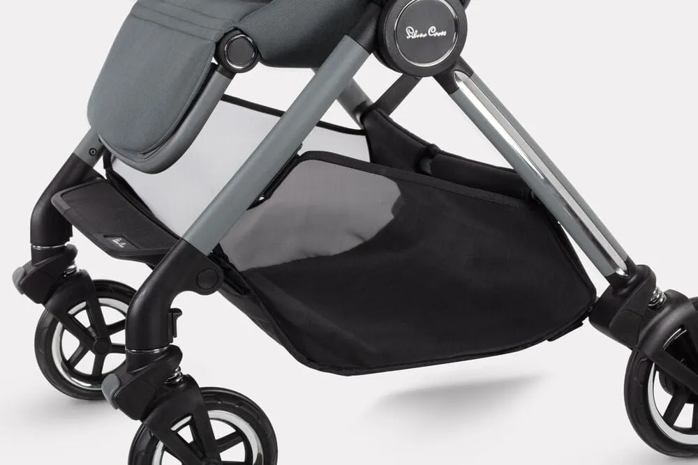 Silver Cross Dune Pushchair with Newborn Pod - Glacier