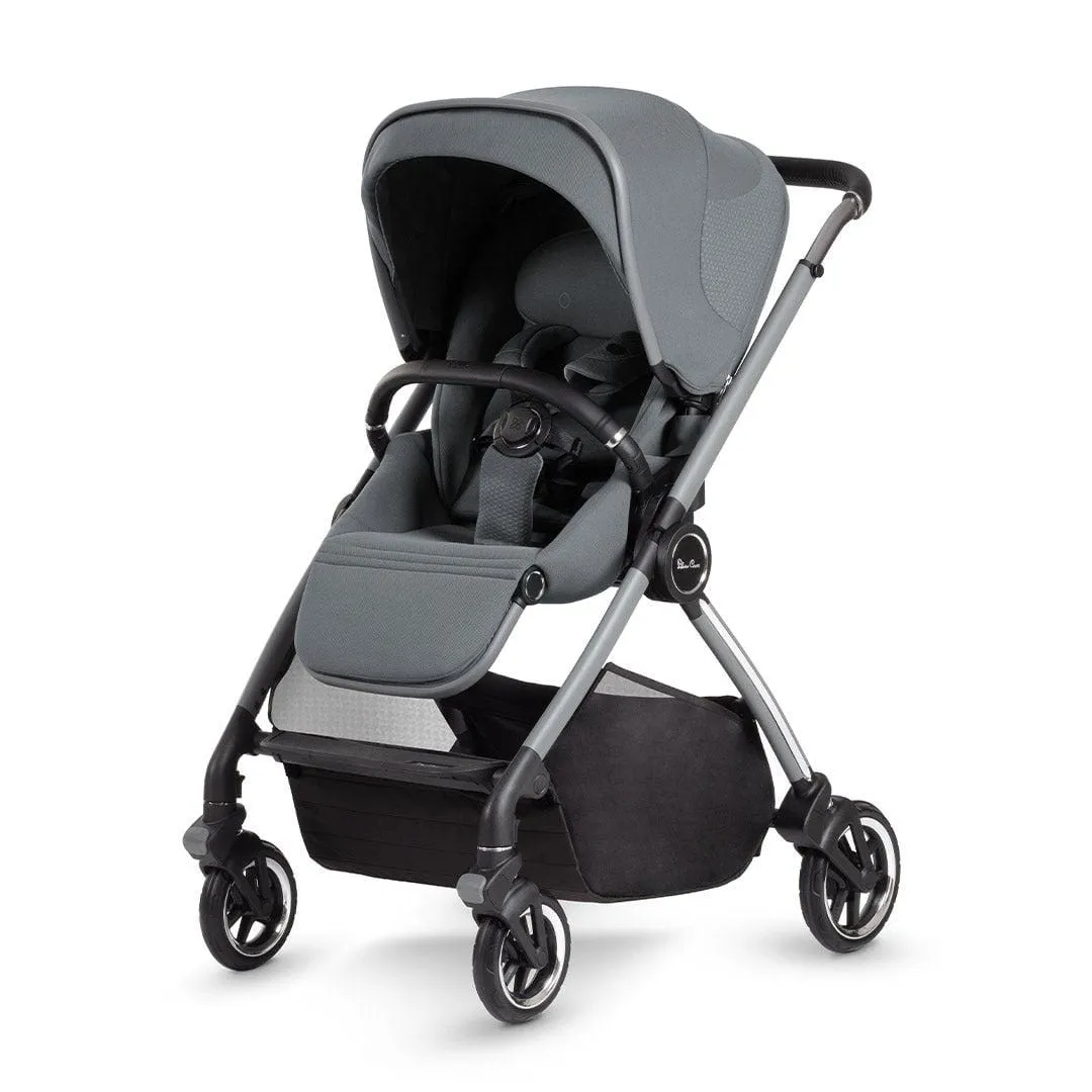 Silver Cross Dune Pushchair with Newborn Pod - Glacier