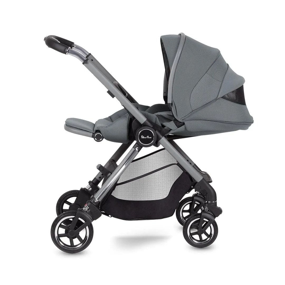 Silver Cross Dune Pushchair with Newborn Pod - Glacier