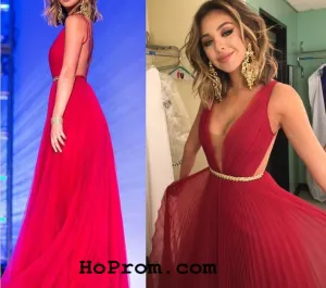 Simple Backless Prom Dresses Chiffon Prom Dress Chiffon Evening Dresses