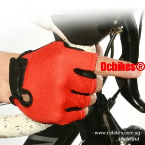 Simple Plain MTB Road Half Finger Protective Gloves