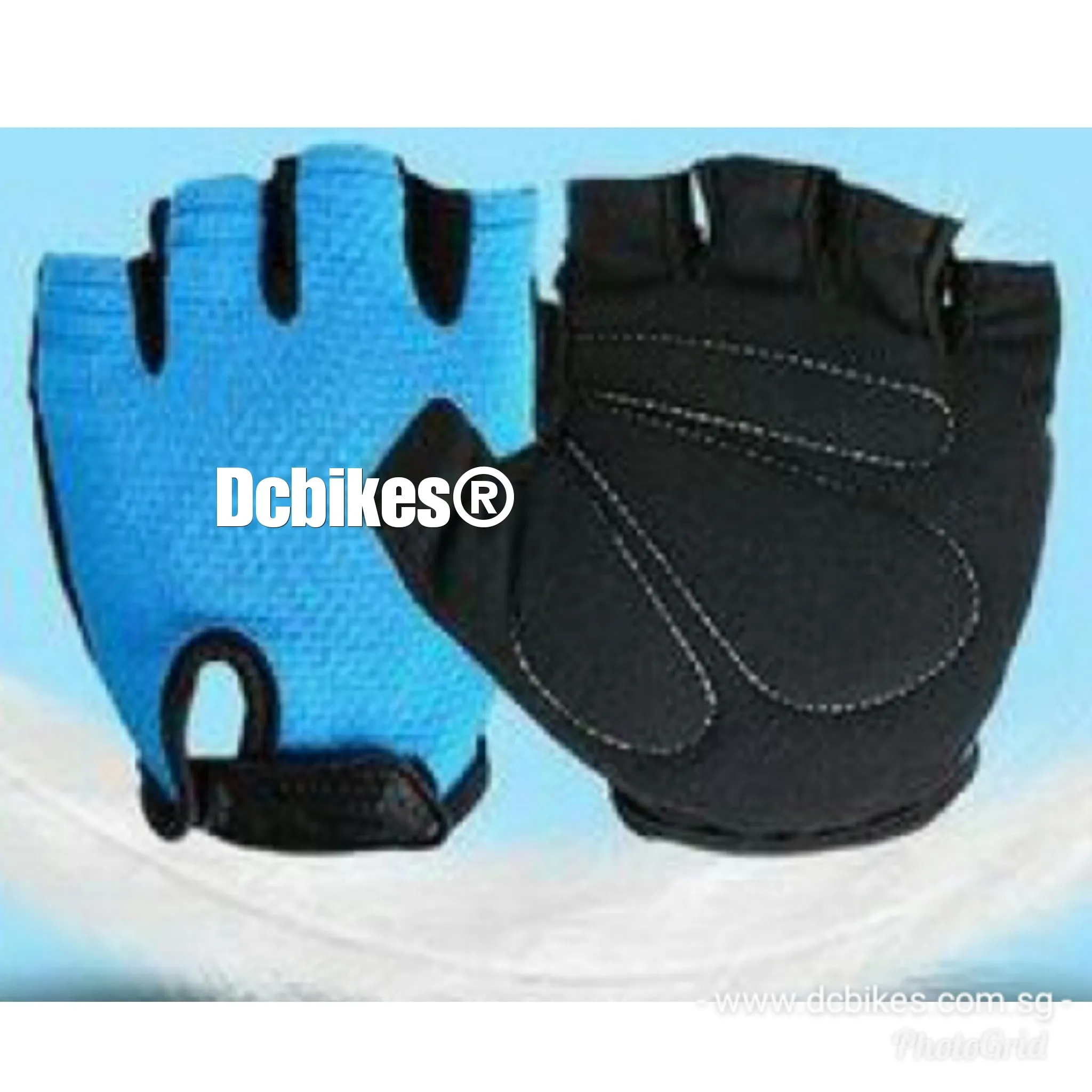 Simple Plain MTB Road Half Finger Protective Gloves