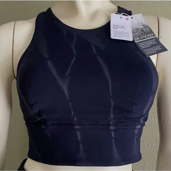 size 4 NWT Lululemon Wunder Train Longline‎ Bra Fade *Medium Support, C/D Cup