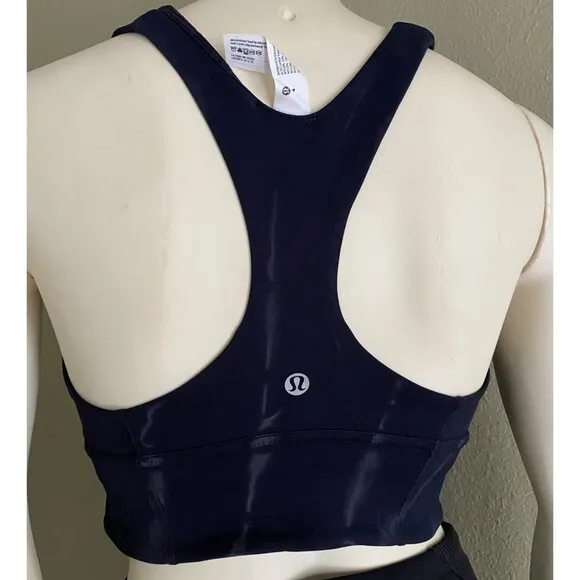 size 4 NWT Lululemon Wunder Train Longline‎ Bra Fade *Medium Support, C/D Cup