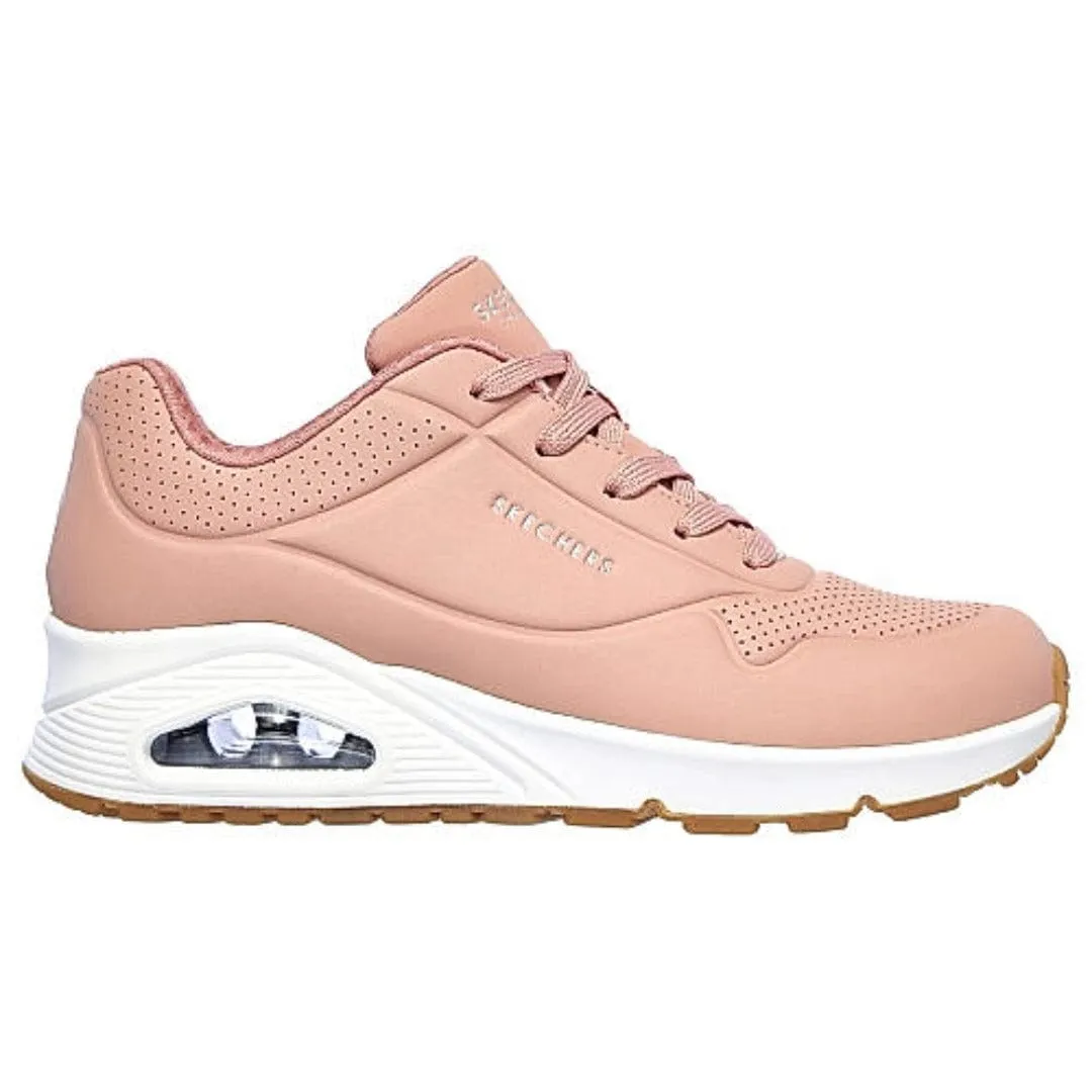 Skechers Uno Stand On Air Ladies Sneakers Rose