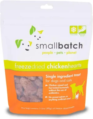 Small Batch Freeze Dried Dog Treat - Chicken Heart : 3.5 oz