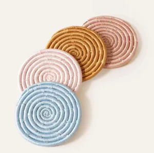 Solid Mixed Set of 4 Coasters