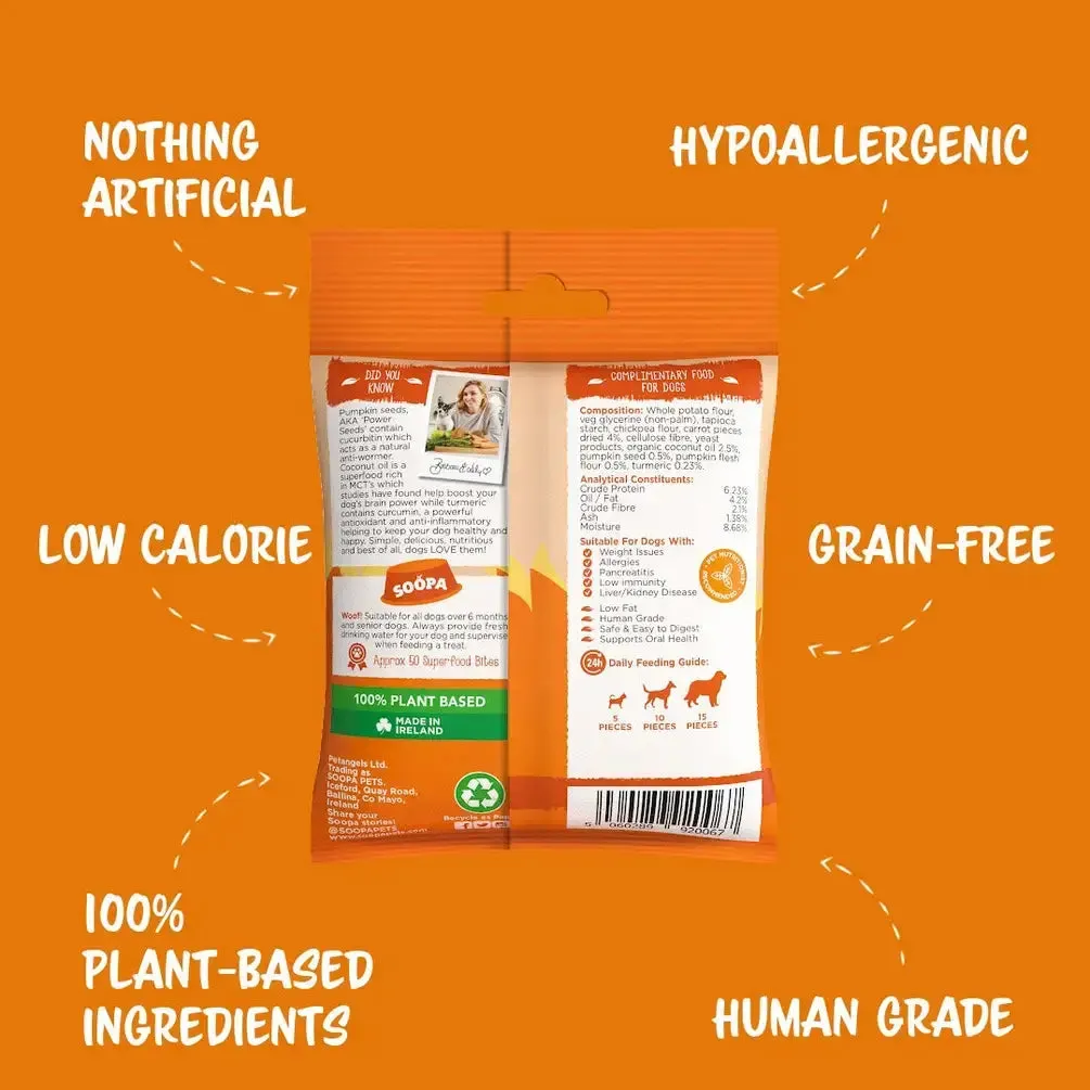Soopa Carrot & Pumpkin Healthy Bites Dog Treats