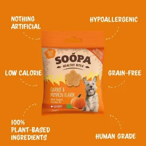 Soopa Carrot & Pumpkin Healthy Bites Dog Treats