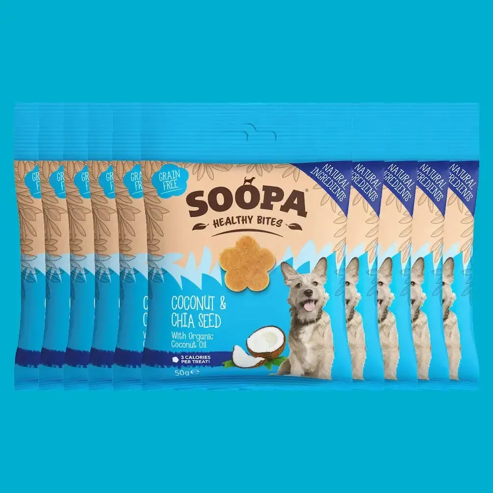 Soopa Coconut & Chia Seed Healthy Bites Dog Treats