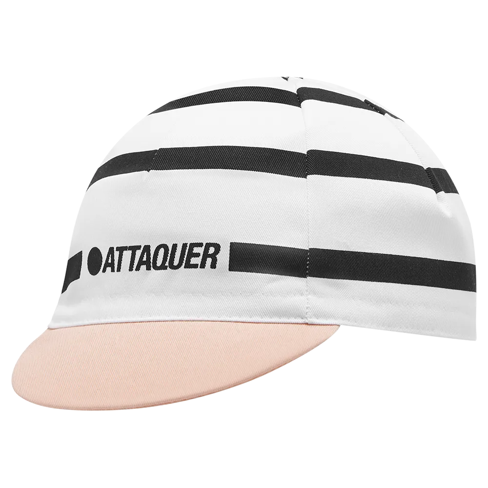 Stripe Logo Cap White