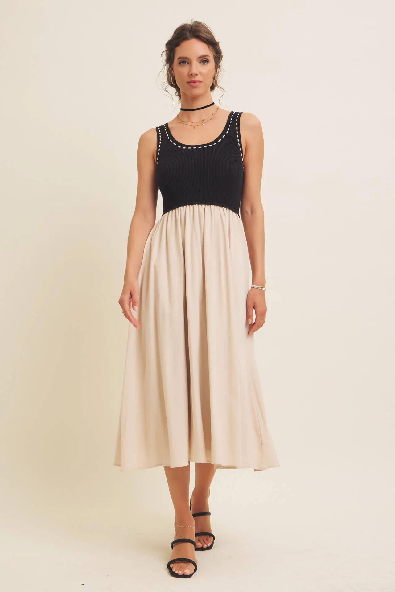 Super Soft Tank- Skirt Midi Dress