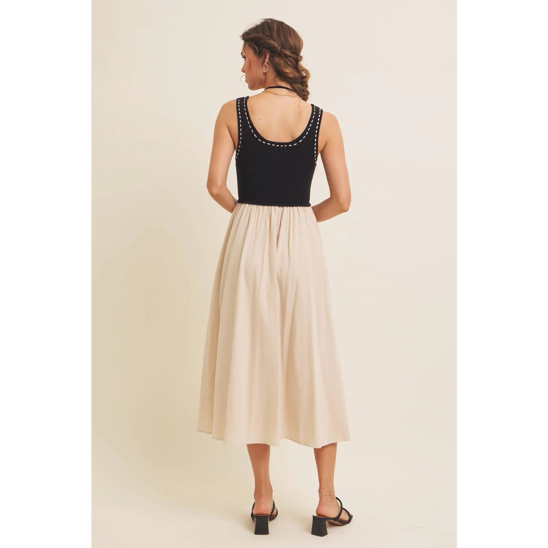 Super Soft Tank- Skirt Midi Dress