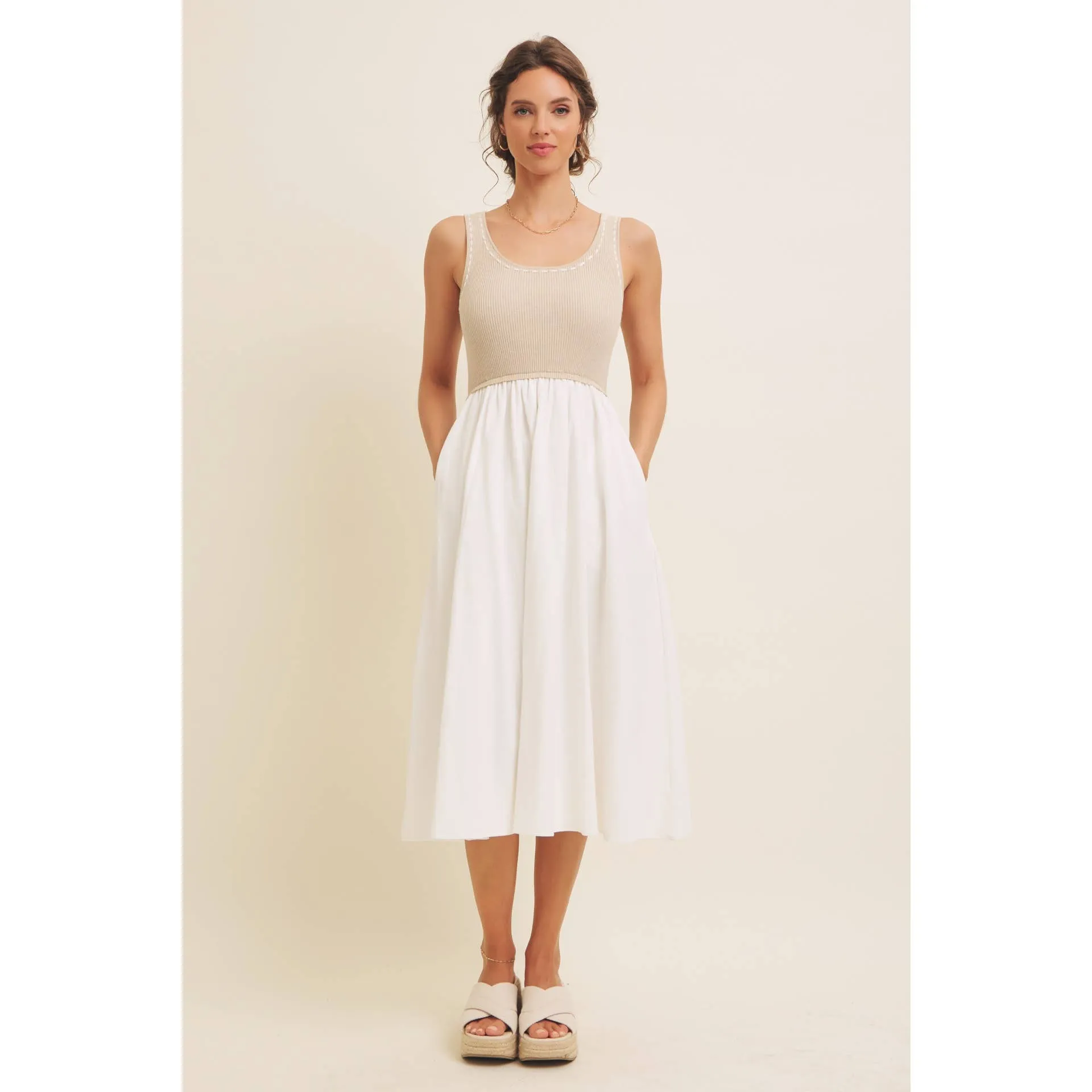 Super Soft Tank- Skirt Midi Dress