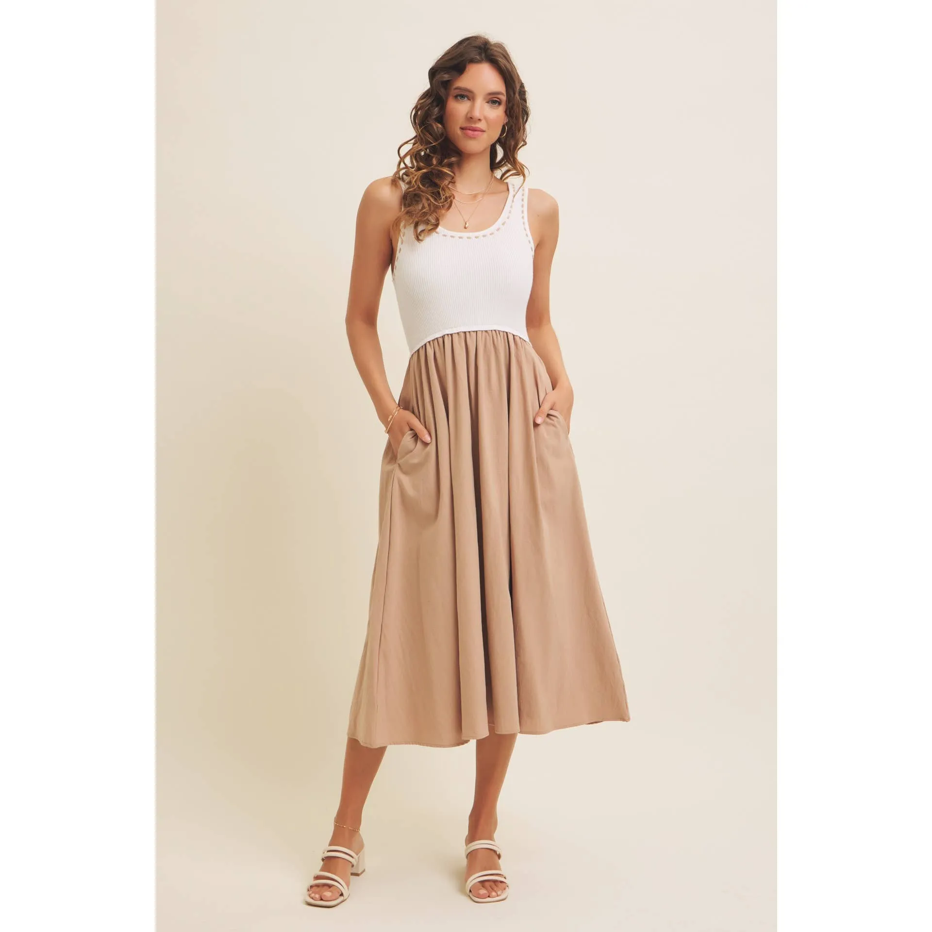 Super Soft Tank- Skirt Midi Dress
