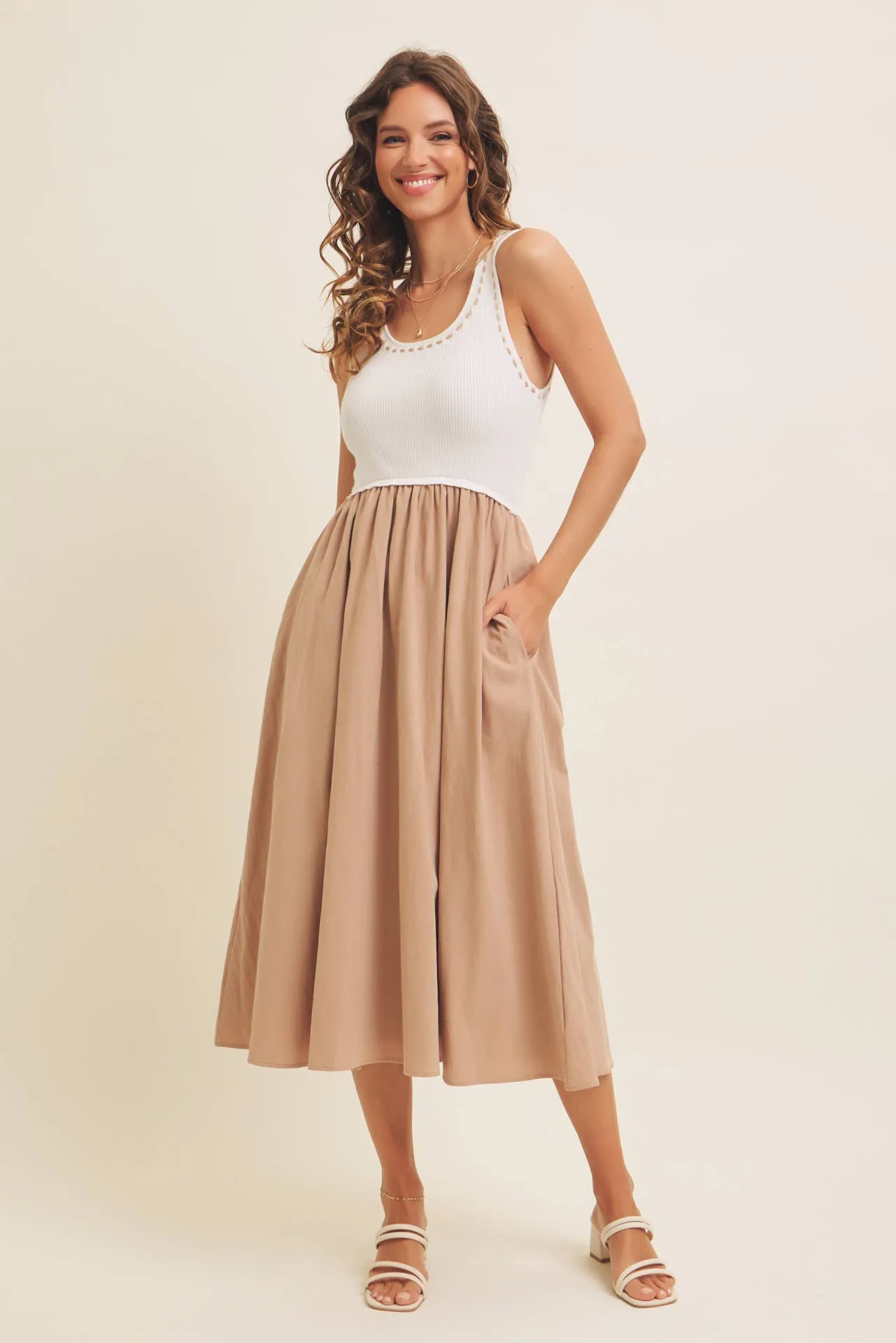 Super Soft Tank- Skirt Midi Dress