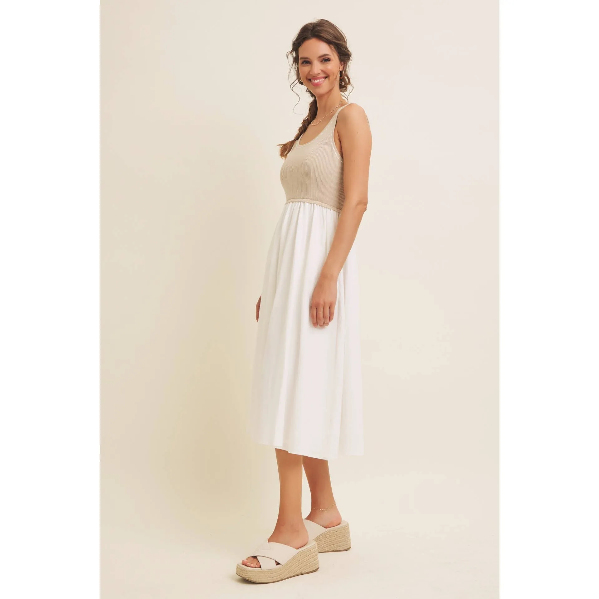 Super Soft Tank- Skirt Midi Dress