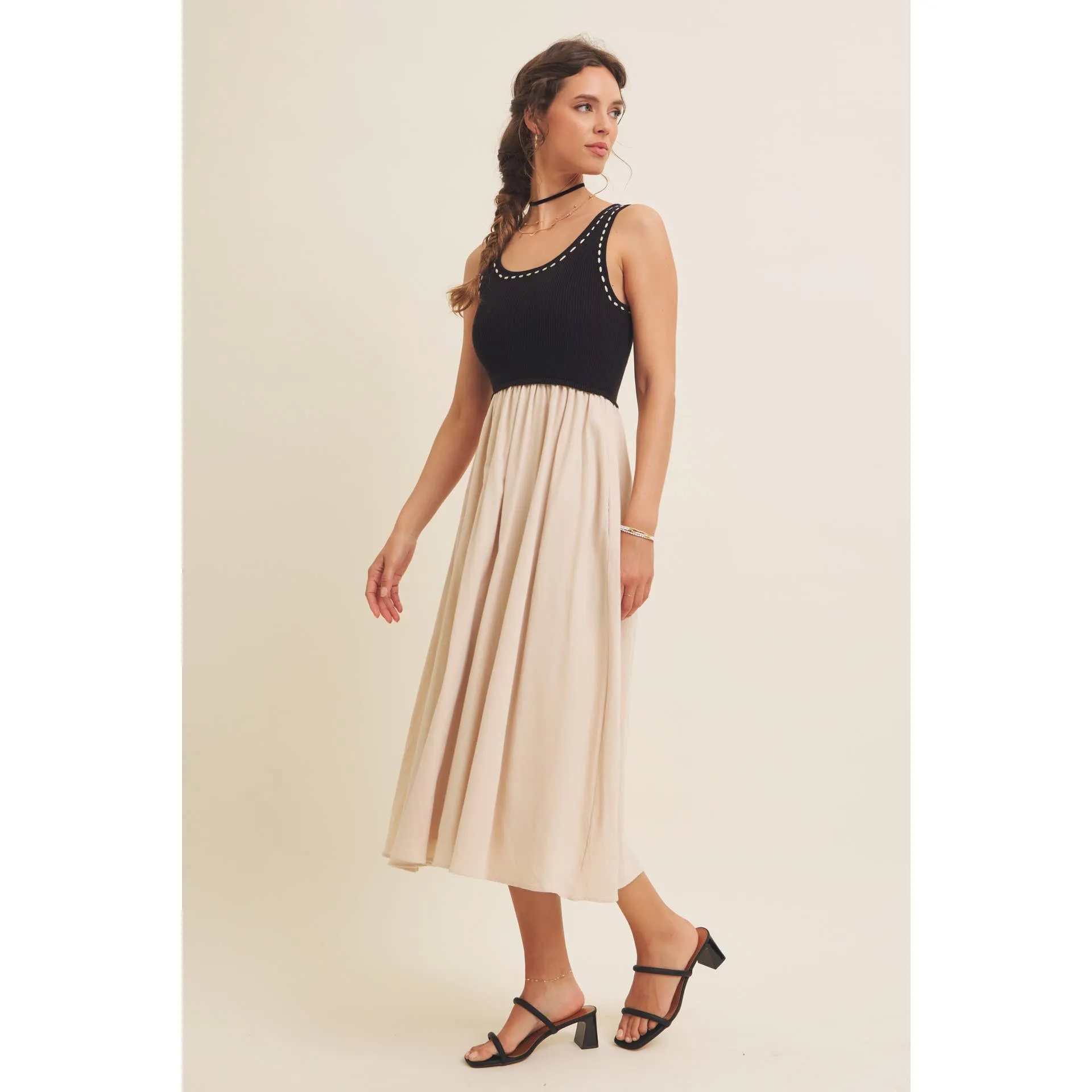 Super Soft Tank- Skirt Midi Dress