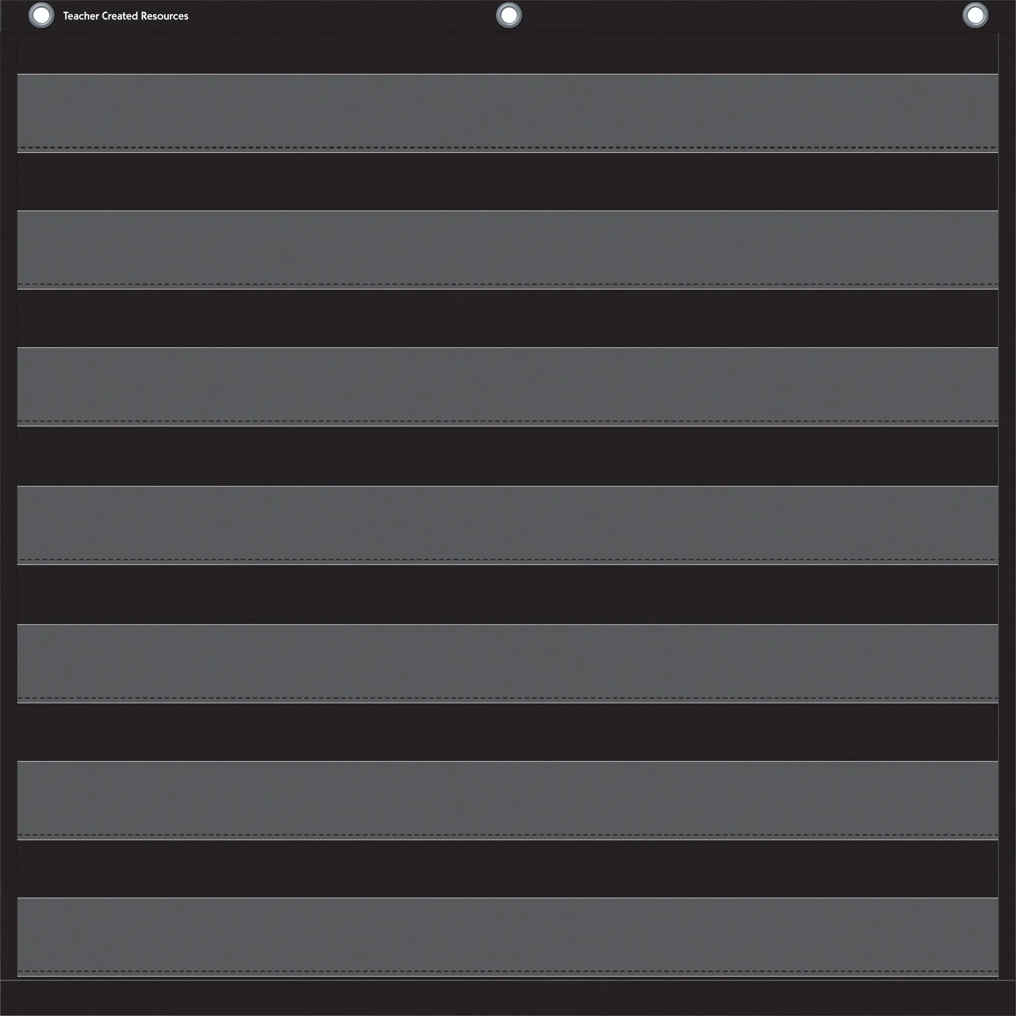 Teacher Created Resources Black 7 Pocket Chart