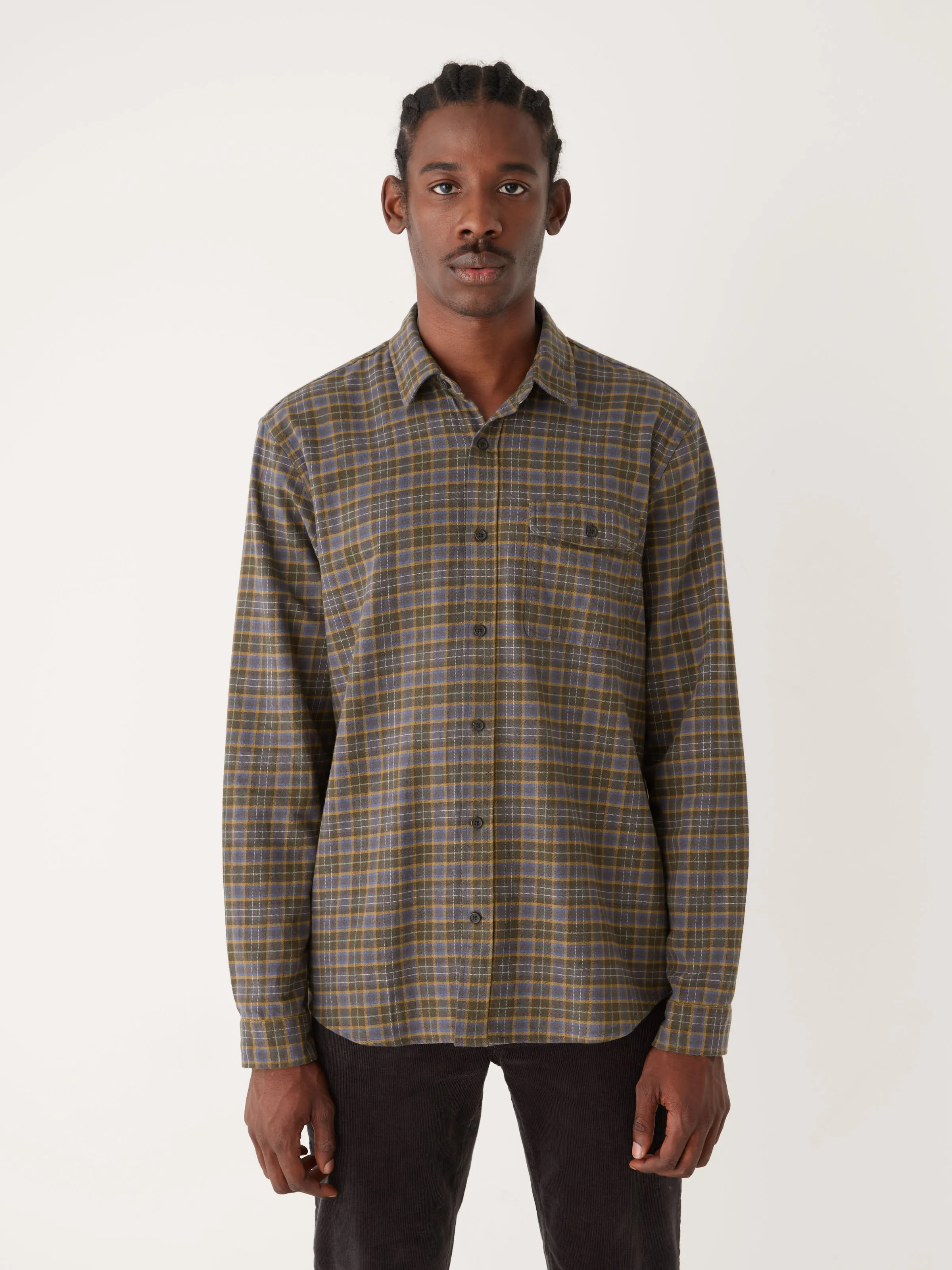 The Kapok Flannel Shirt in Nightshadow Blue