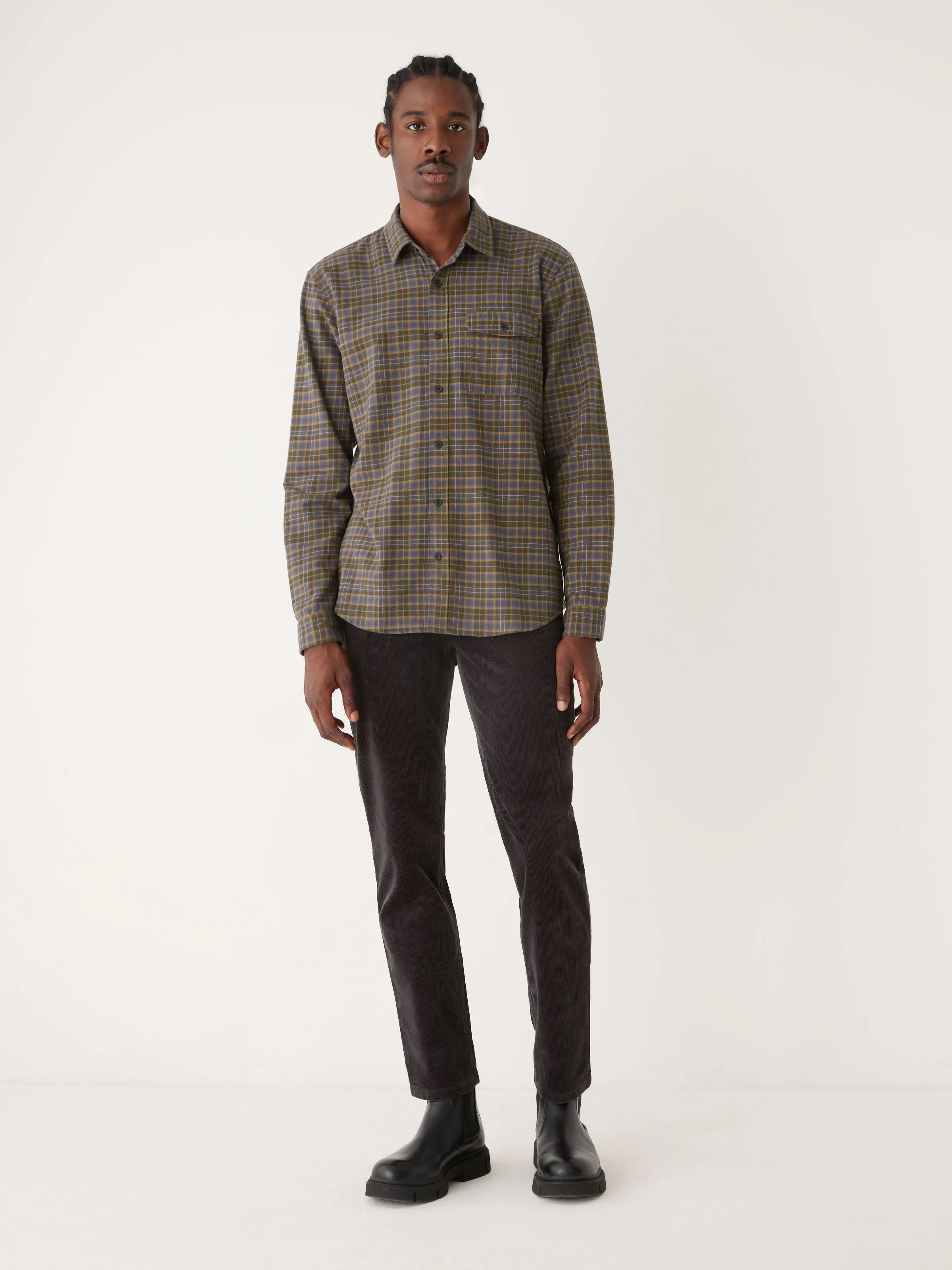 The Kapok Flannel Shirt in Nightshadow Blue