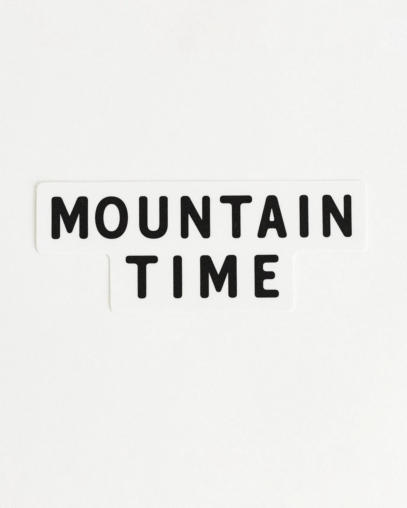 The Mountain Time Sticker - B   W