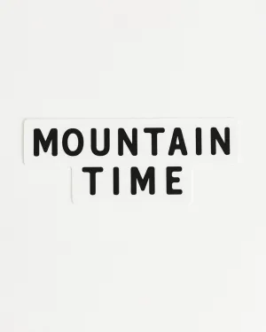 The Mountain Time Sticker - B   W