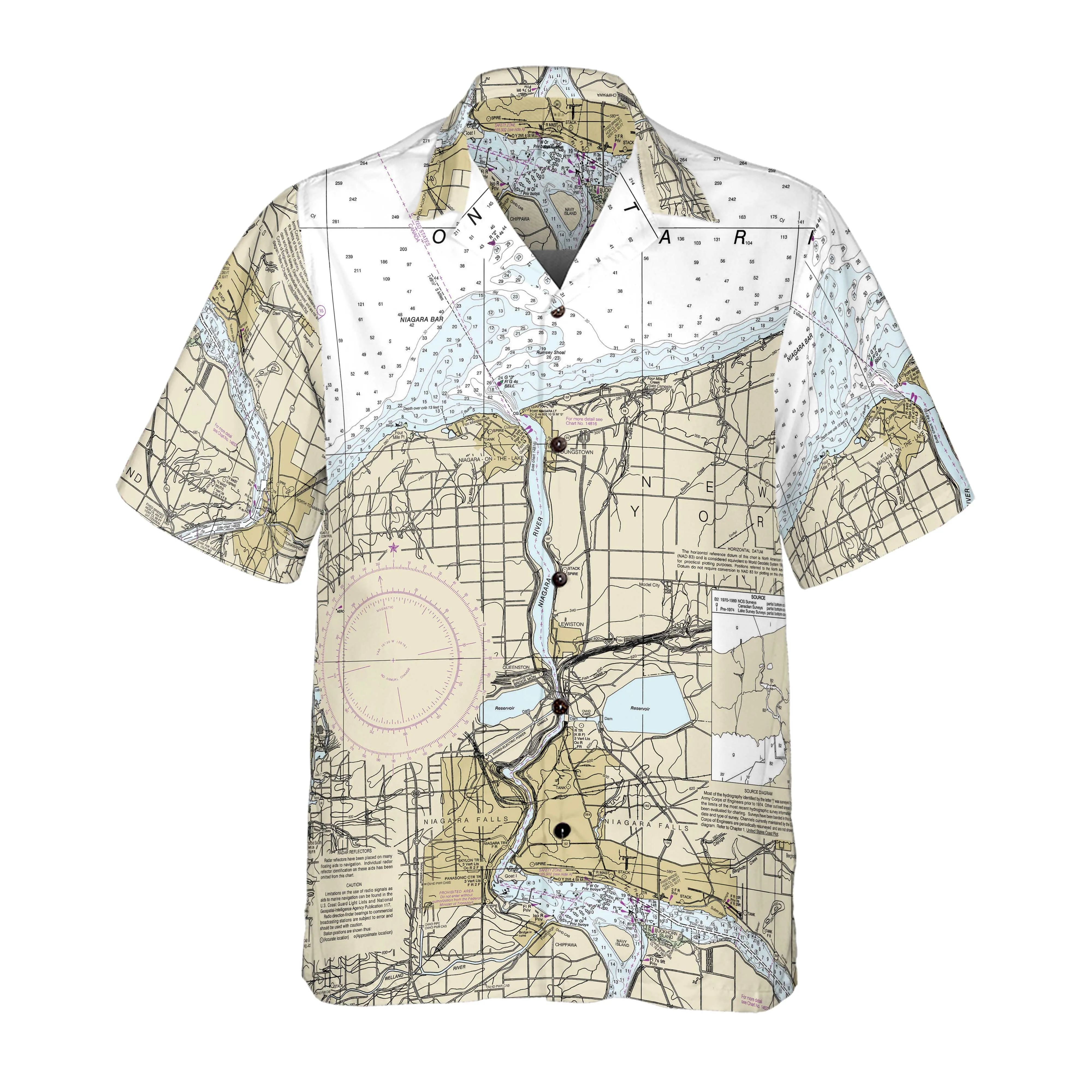 The Niagara Navigator Coconut Button Camp Shirt