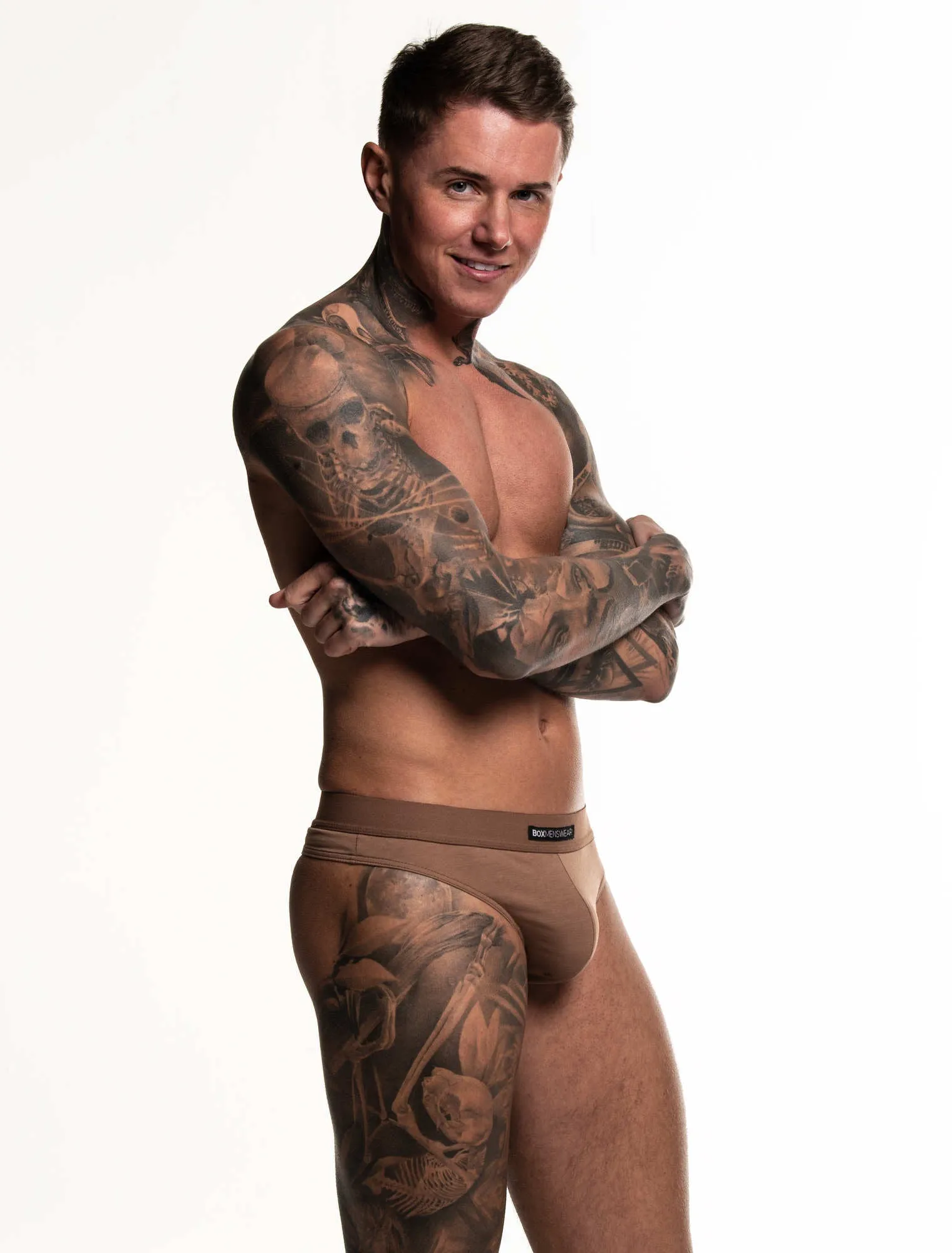 The Statement Thong - Pastel Brown