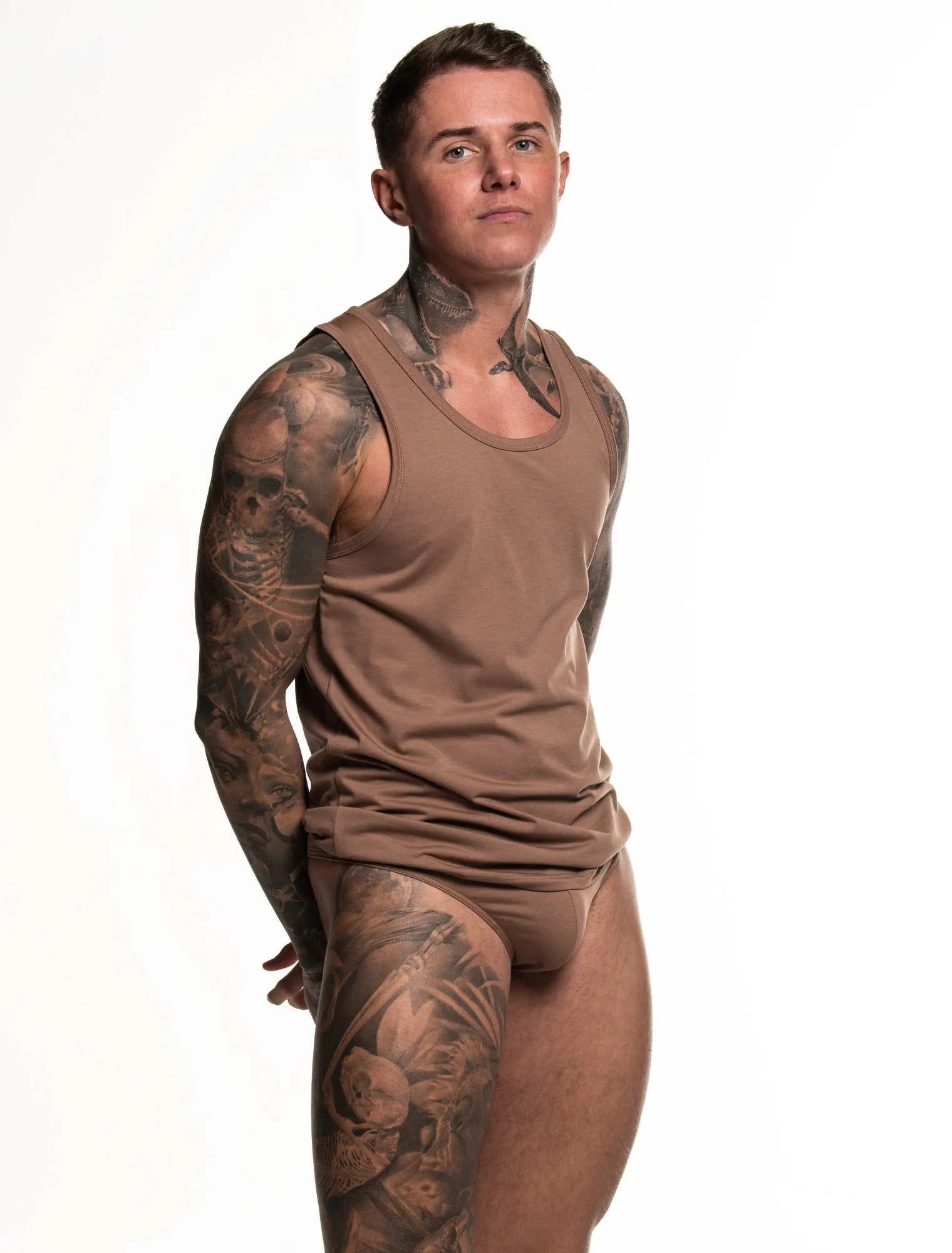 The Statement Thong - Pastel Brown