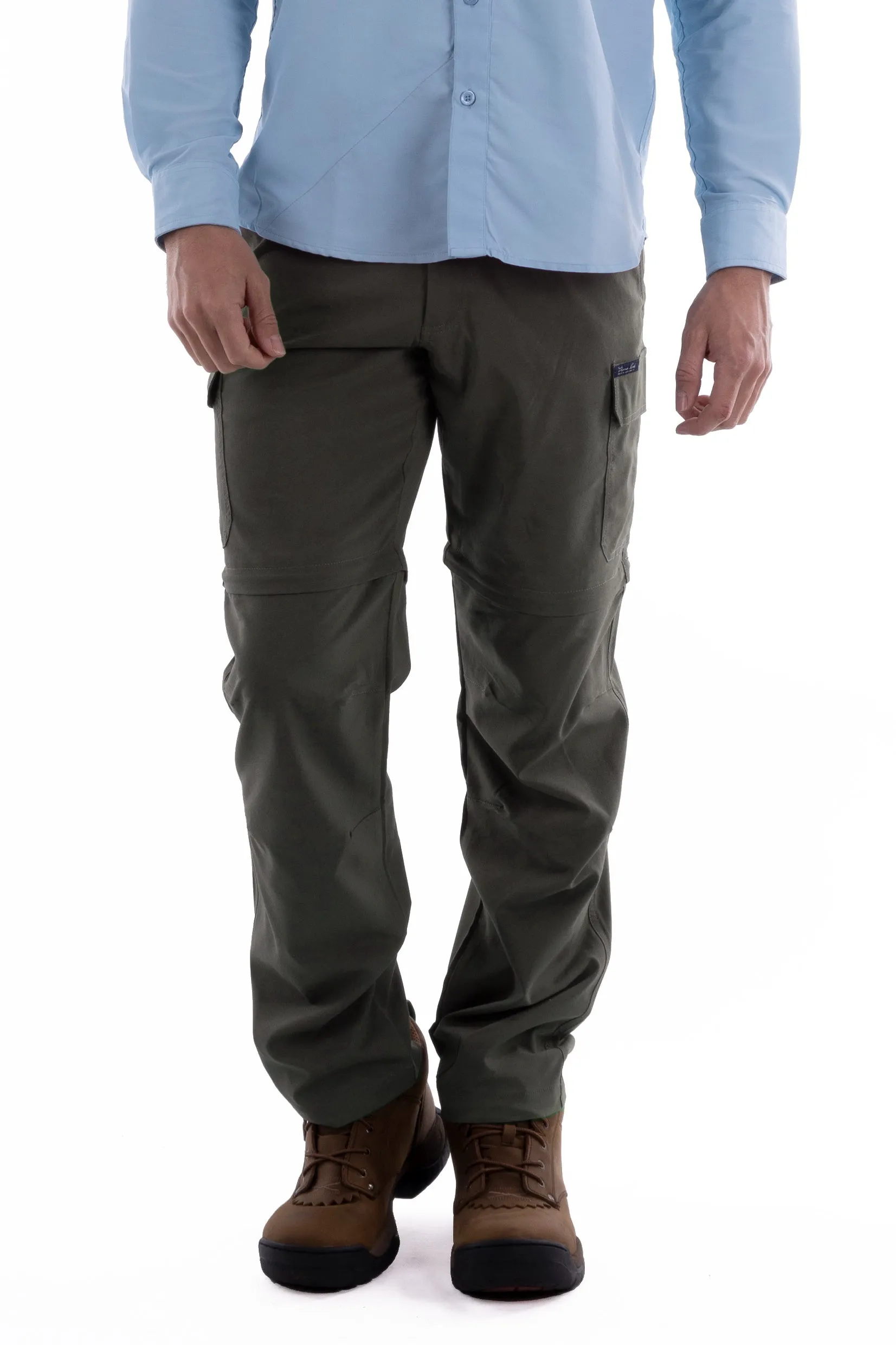 Thomas Cook Kombi Mens Zip Off Pants Khaki