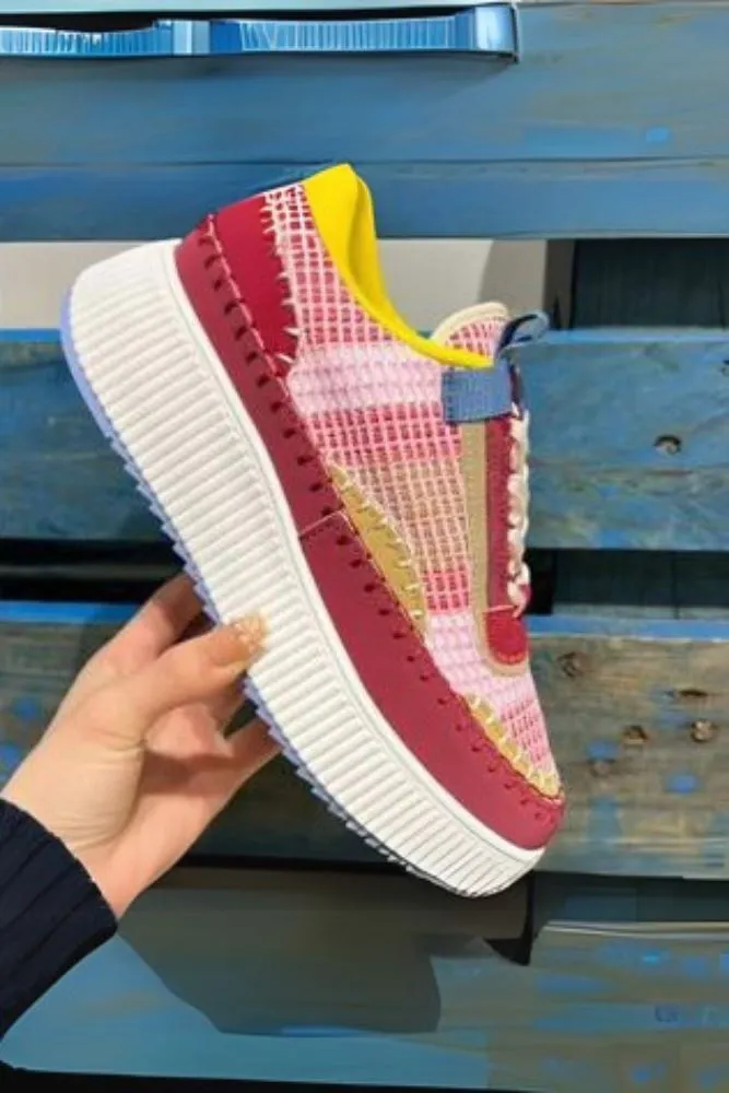 Thread Lace Up Trainer